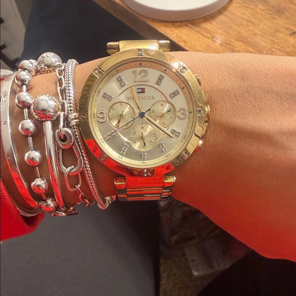 Tommy Hilfiger Women's Gold Chronograph Watch